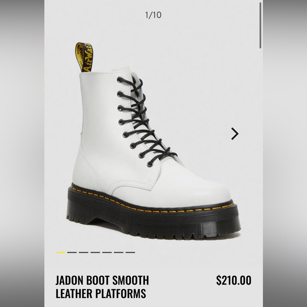 DOC MARTEN JADON LEATHER PLATFORM BOOTS